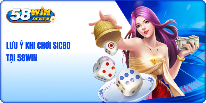 Lưu ý khi chơi tài xỉu 58Win